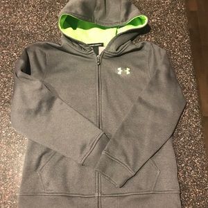 Youth Large Underarmour Zip up hooded sweatshirt
